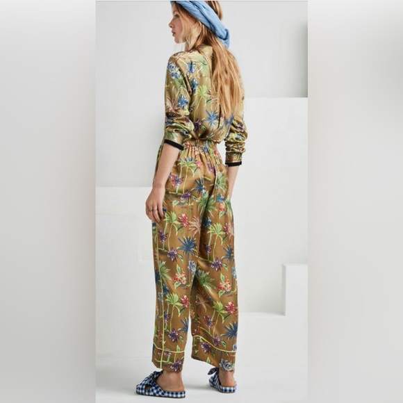 Scotch & Soda NWOT Tropical Print Wide Leg Trouser Pant - Picture 7 of 16